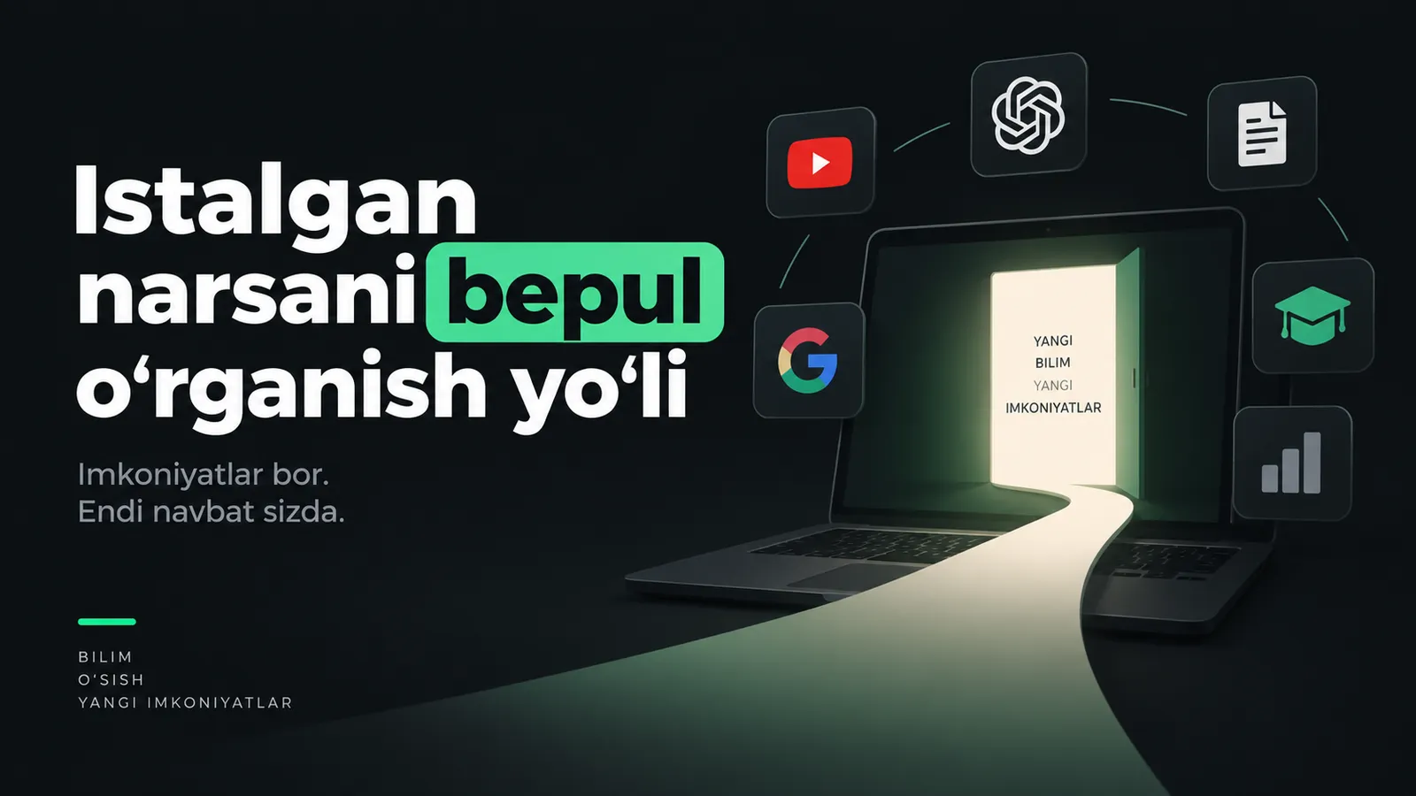 Istalgan narsani bepul oʻrganish yoʻli
